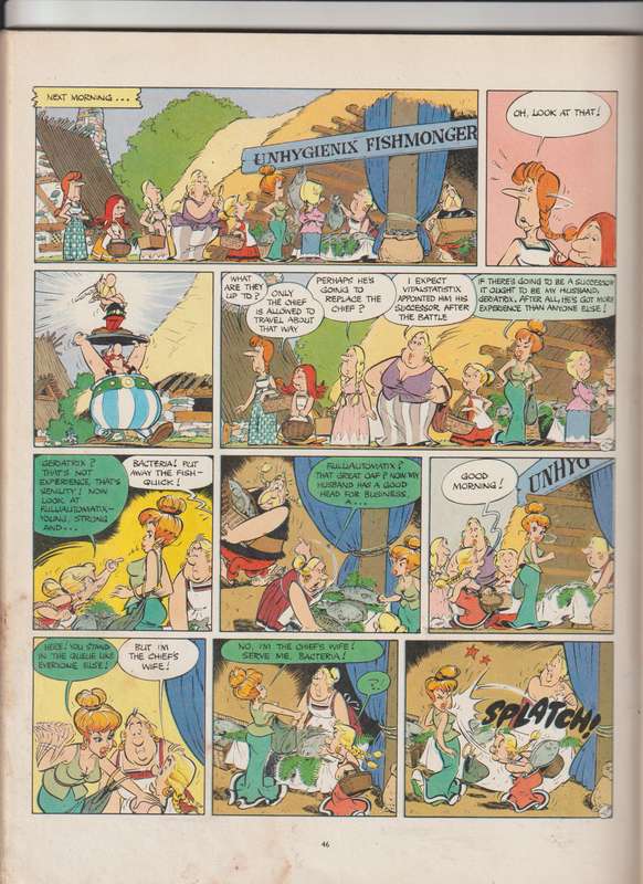 Asterix And The Roman Agent By Goscinny & Uderzo (1981) cartoon comic book vintage rare collectable