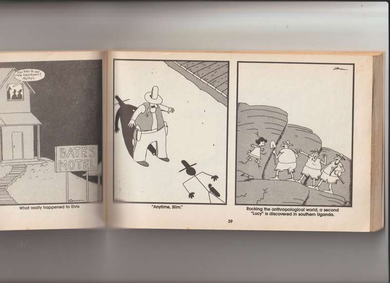 A Far Side Collection Night Of The Crash-Test Dummies By Gary Larson (1993) cartoon comic