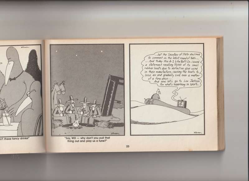 A Far Side Collection Night Of The Crash-Test Dummies By Gary Larson (1993) cartoon comic