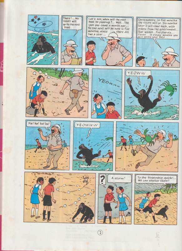 Destination New York By Herge comic cartoon book author of Tintin