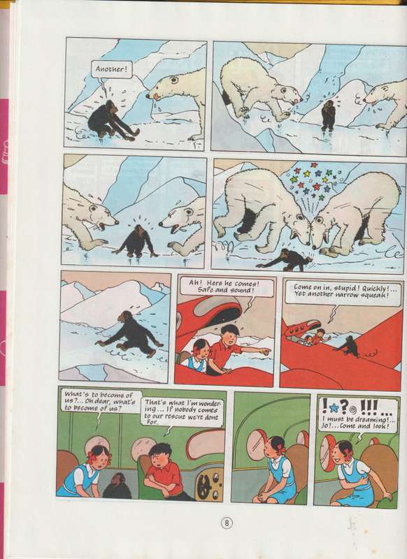 Destination New York By Herge comic cartoon book author of Tintin
