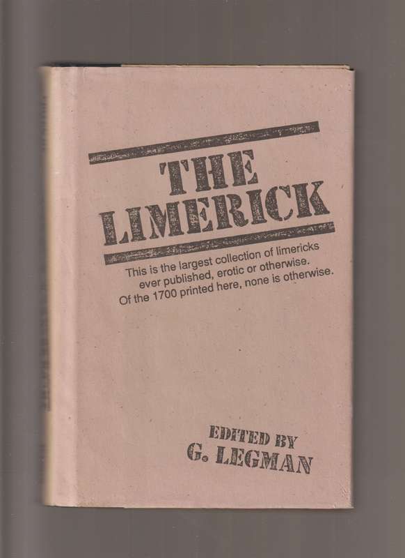 The Limerick Edited By G Legman over 1700 collection of limericks rare comedy adult humor funny