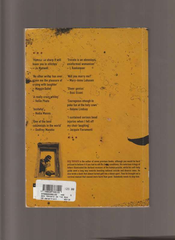 On The Run By Ben Trovato book South Africa comedy humor laughter
