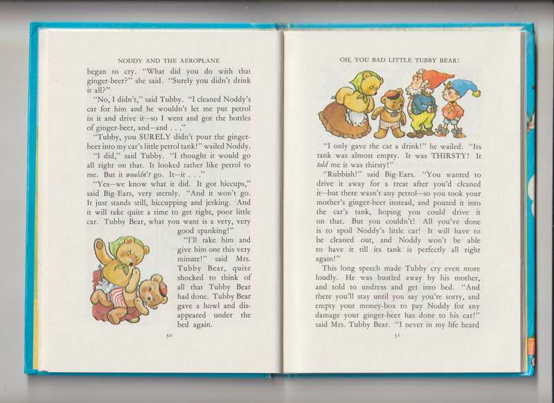 Noddy And The Aeroplane By Enid Blyton kids children classic bedtime story book