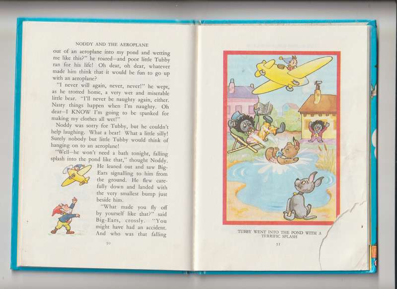 Noddy And The Aeroplane By Enid Blyton kids children classic bedtime story book