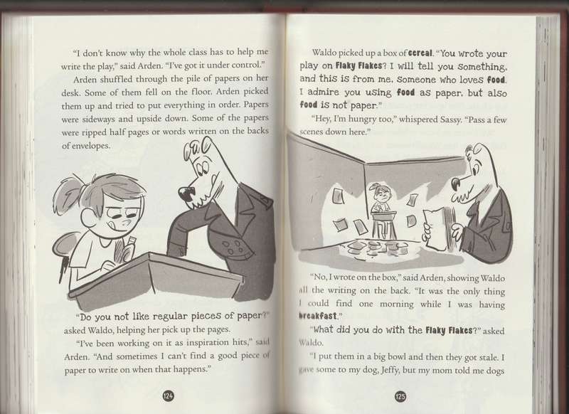 Two Dogs In A Trench Coat Enter Stage left By Julie Falatko graphic novel kids children humor fantas