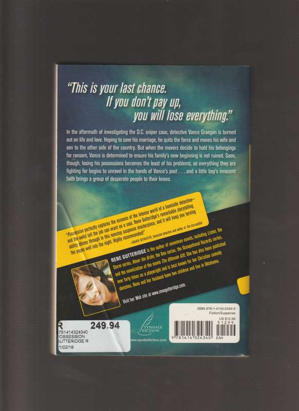 Possession By Rene Gutteridge Paperback book crime drama thriller mystery