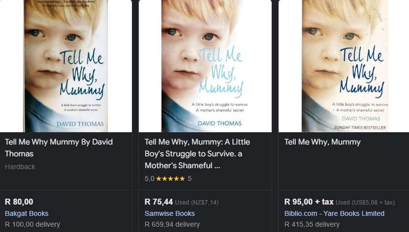 Tell Me Why Mummy By David Thomas true crime story abuse biography nonfiction