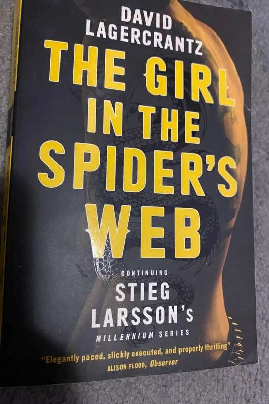 The Girl In The Spider's Web By David Lagercrantz mystery thriller suspense fiction crime