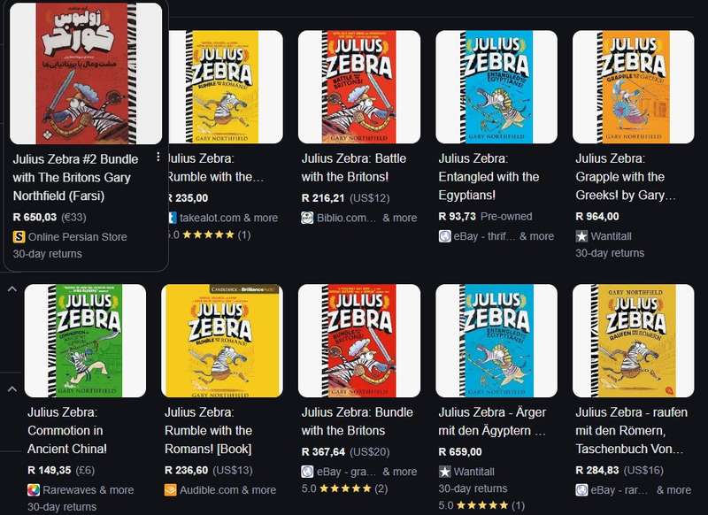 Julius Zebra Bundle With The Britons by Gary Northfield teen boys comedy humor fantasy animals