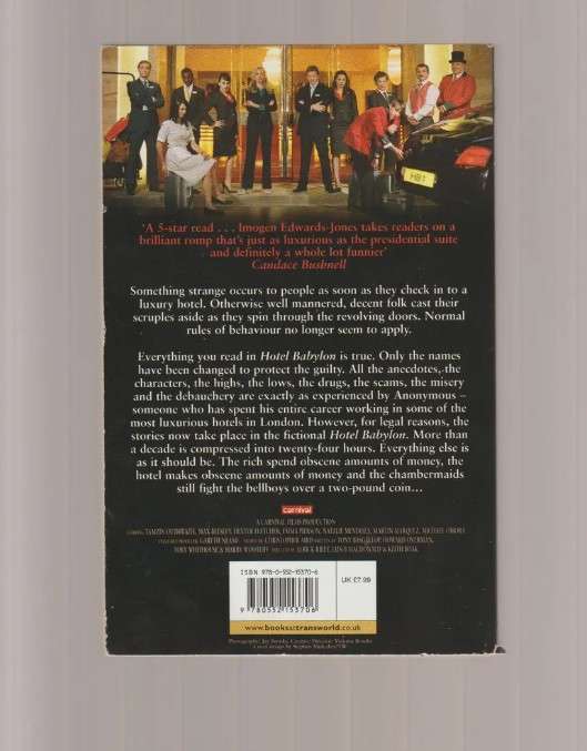 Hotel Babylon By Imogen Edwards Jones paperback book travel memoir true adult humor business