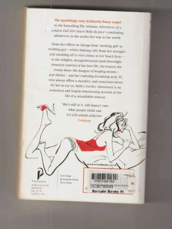 The Further Adventures of A London Call Girl belle De Vour chic lit biography funny brilliant comedy