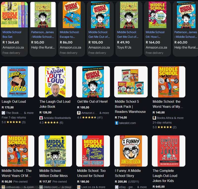 Middle School Laugh Out Loud By James Patterson fiction kids children humor funny young reader