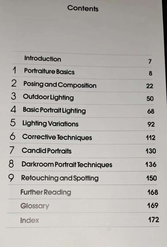 Techniques Of Portrait Photography by Bill Hurter hard cover book master class photography