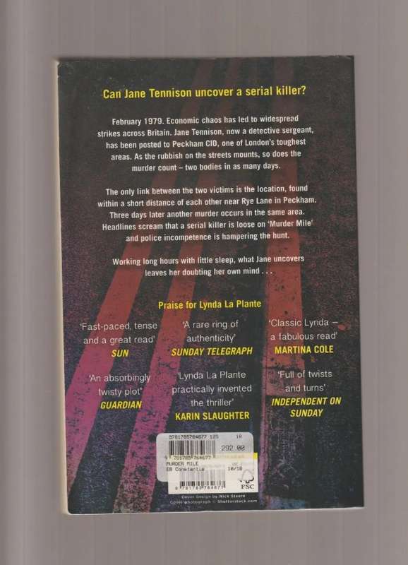 Murder Mile By Lynda La Plante paperback book crime mystery thriller detective police murder