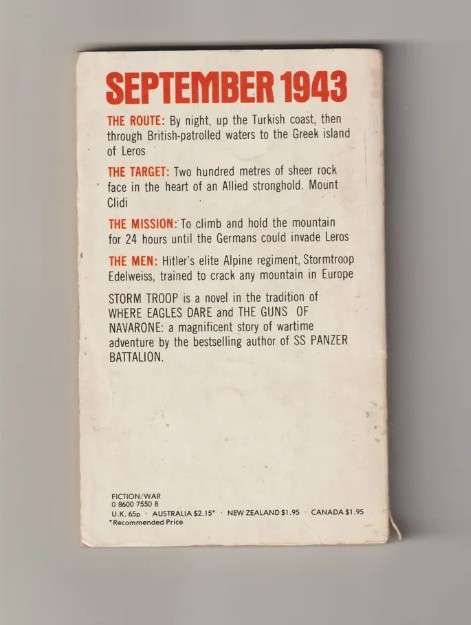 Storm Troop Leo Kessler (1977) retro vintage rare old army war military wartime Hitler Germany