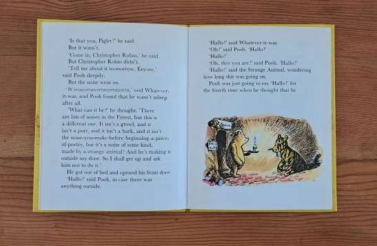Tigger Comes To The Forest And Has Breakfast book whinnie-the-pooh kids children bedtime story