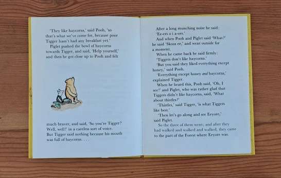 Tigger Comes To The Forest And Has Breakfast book whinnie-the-pooh kids children bedtime story