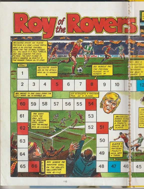 Fleetway print Roy of The Rovers comic book Annual 1990 retro old vintage collectable