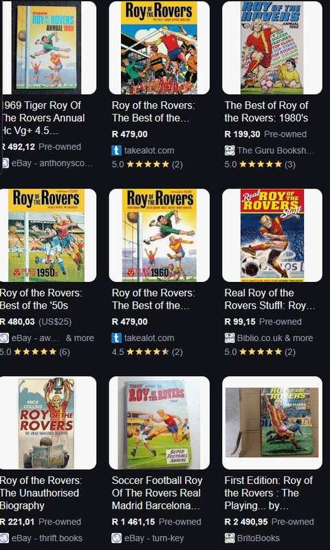 Fleetway print Roy of The Rovers comic book Annual 1990 retro old vintage collectable