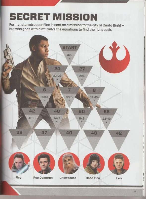 Star Wars The Last jedi kids Children's Activity book puzzles' drawing stickers