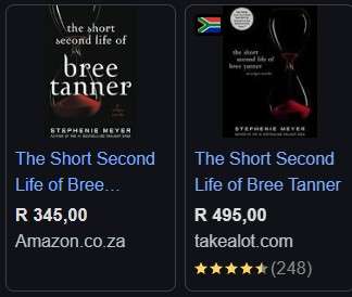 The Short Second Life Of Bree Tanner Stephenie Meyer Twilight Eclipse vampire romance fantasy love