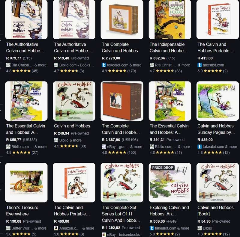 Calvin & Hobbes The Authoritative Treasury By Bill Watterson cartoon comic book graphic novel classi