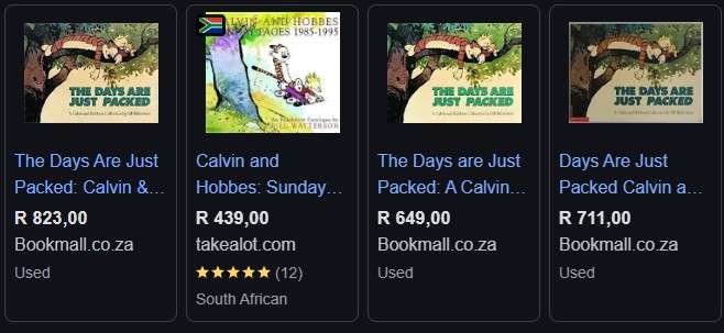 Calvin & Hobbes The Days Are Just Packed By Bill Watterson graphic novel cartoon comic classic