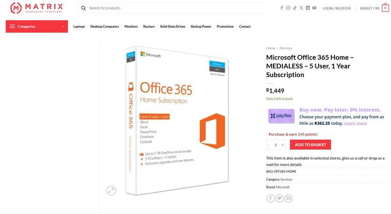 Microsoft Office 365 Home Subscription Windows & Mac for sale bargain cheap new