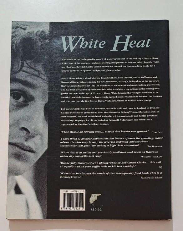 White Heat Marco Pierre White cookbook cooking chefs Gordon Ramsay famous tv rare collectable