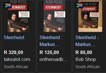 Steinheist By Rob Rose South Africa true crime corporate fraud business Markus Jooste death