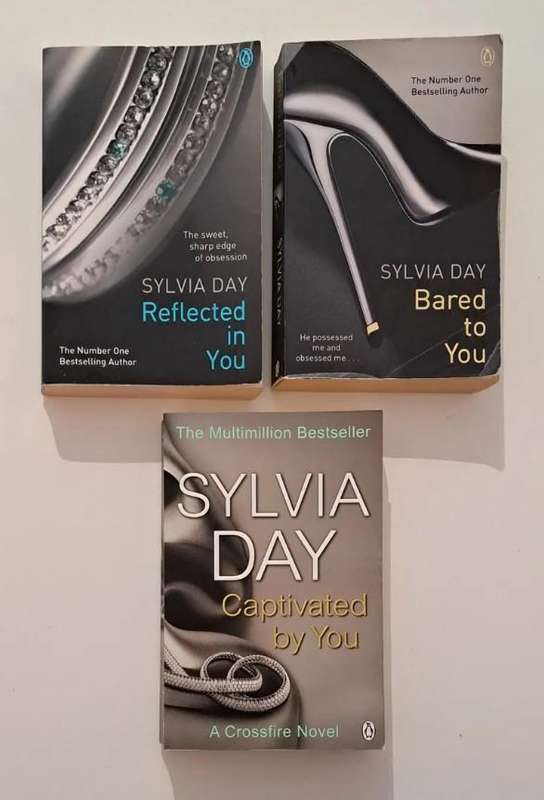 3 Books Captivated By You, Reflect In You, Bared To You Sylvia Day romance e_rotic fifty shades of G