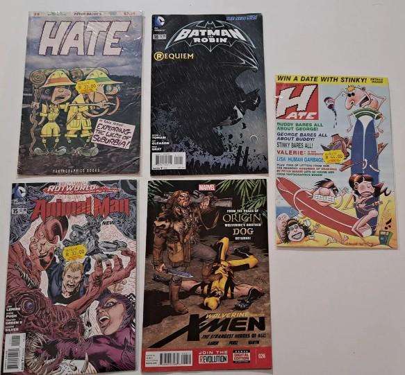 100 comics mixed Marvel / DC / image / hate / dynamite etc in either good or like new condition