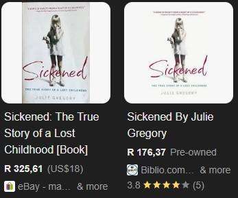 Sickened The True crime Story Of A Lost Childhood Julie Gregory memoir illness metal health biograph