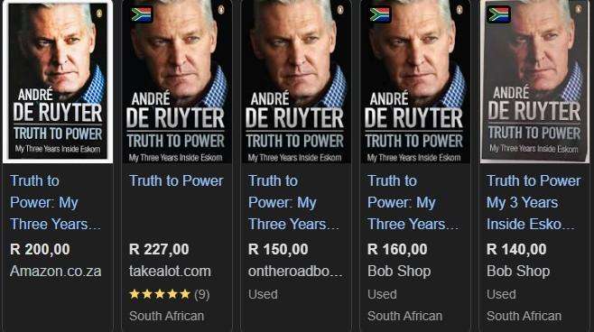 Andre De Ruyter Truth To Power South Africa Eskom Whistle-blower biography true crime business finan