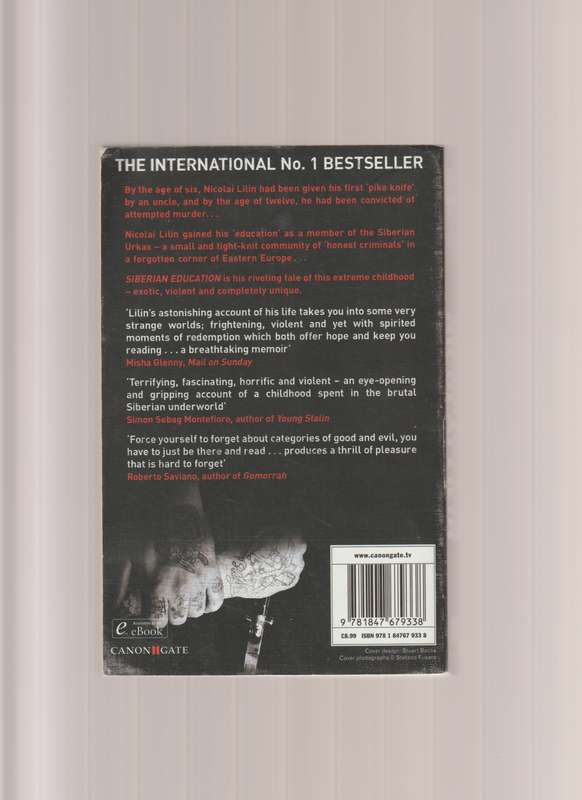 Siberian Education Nicolai Lilin book true crime Russia biography memoir history thriller