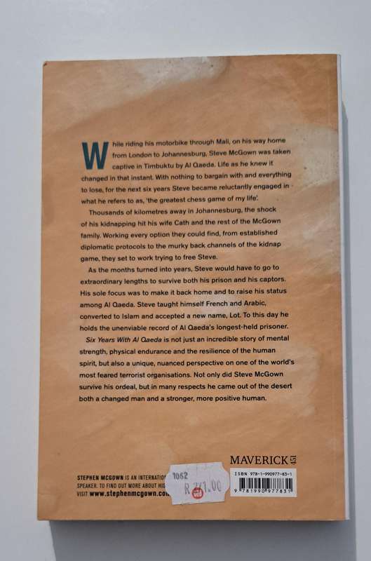 Six Years With Al Qaeda The Stephen McGown true Story biography memoir travel Africa war history