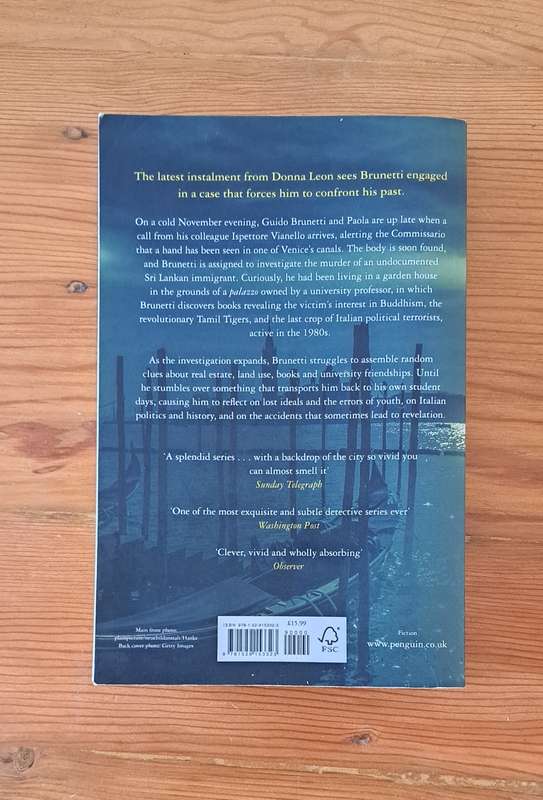 So Shall You Reap By Donna Leon mystery fiction crime thriller murder contemporary adult