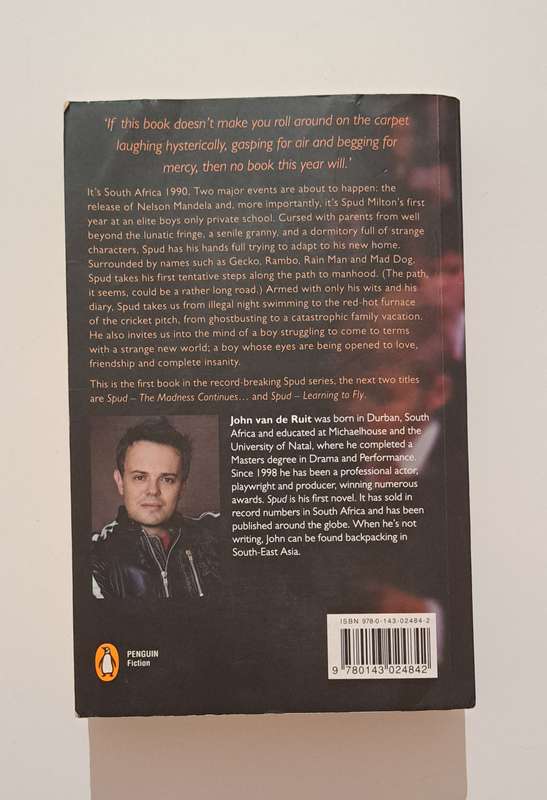 Spud By John Van De Ruit realistic fiction teen comedy funny boarding school South Africa Young Adul