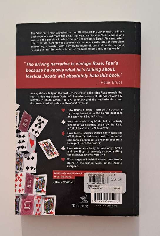 Steinheist By Rob Rose South Africa true crime corporate fraud business Markus Jooste death
