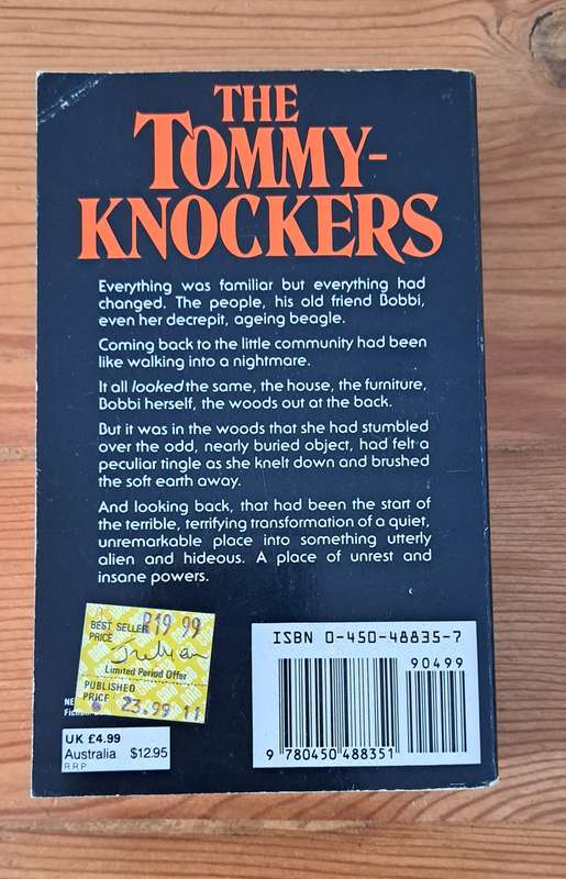 Stephen King The Tommy Knockers horror sci-fi fiction thriller fantasy aliens mystery supernatural