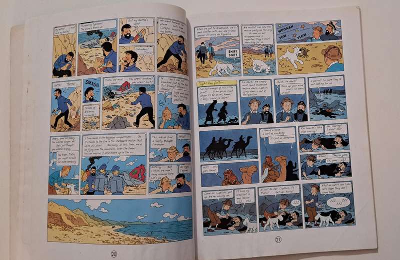 The Adventures Of Tintin The Red Sea Sharks By Herge comic graphic novel classic collectable