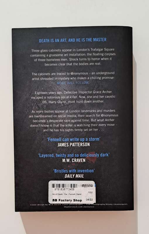 The Art Of Death By David Fennell mystery thriller fiction crime mystery suspense