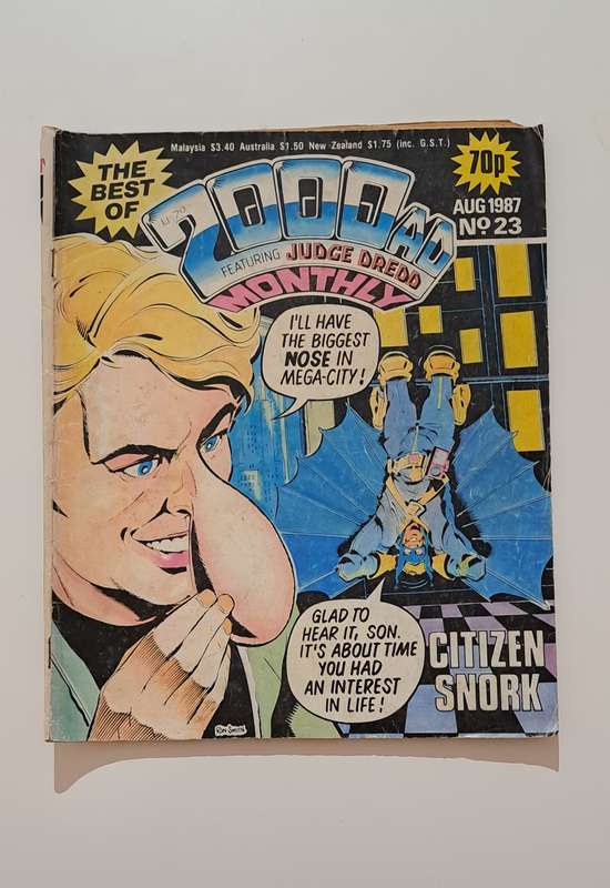 The Best Of 2000 AD Monthly #23 (1987) rare vintage old collectable Judge Dredd Citizen Snork
