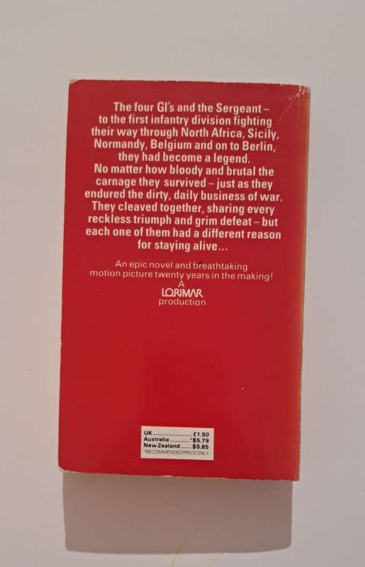 The Big Red One By Samuel Fuller fiction novel war army military world war 2 American film movie