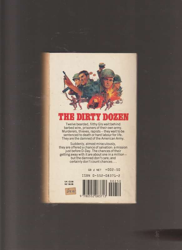 The Dirty Dozen By E M Nathanson war army military historical fiction thriller American World War