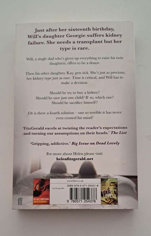 The Doner By Helen Fitzgerald crime thriller adult suspense mystery medical family health wellbeing