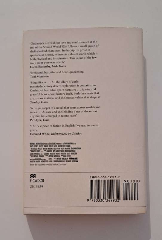 The English Patient By Michael Ondaatje history romance war love story classics chic lit novel