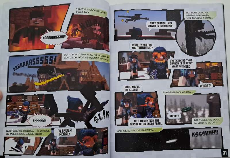 The Epic Graphic Novel Adventure In A Minecraft World Reign Of Terror movie games gaming comics
