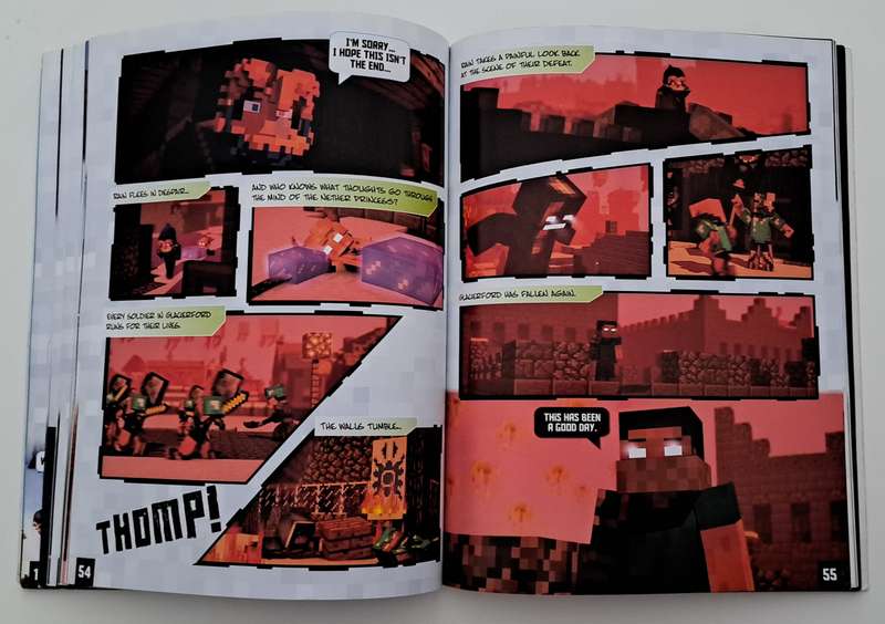 The Epic Graphic Novel Adventure In A Minecraft World Reign Of Terror movie games gaming comics